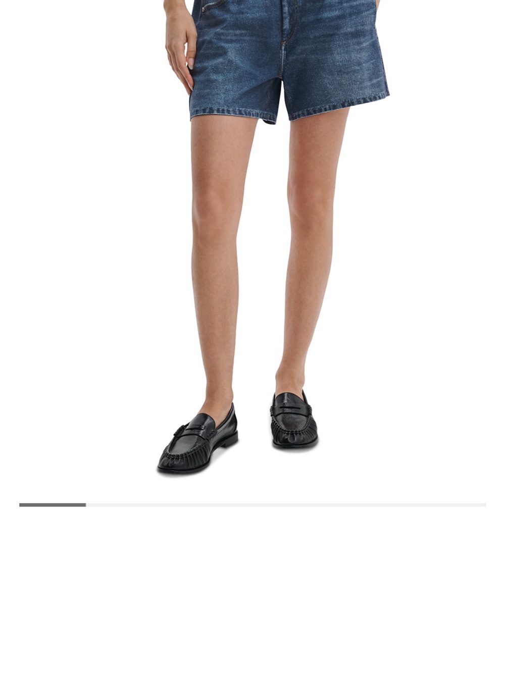Rag & Bone Miramar terry cotton denim shorts
